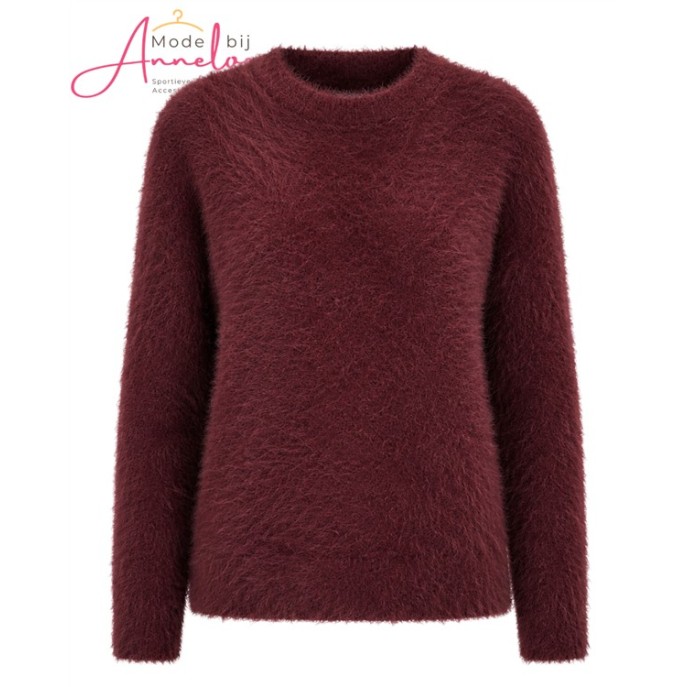 Red Button Trui Sweet Fuzzy SRB5117 Burgundy Red Button Trui Sweet Fuzzy SRB5117 Burgundy